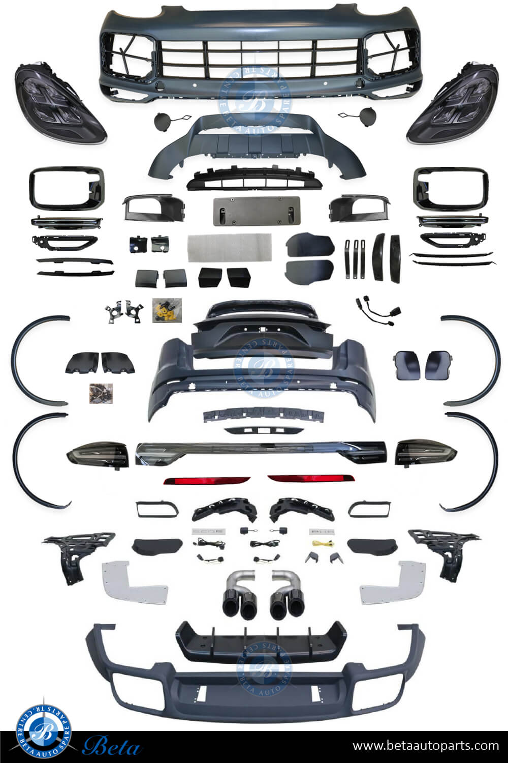 Porsche Cayenne (2011-2014), Body Kit Conversion Upgrade to 2018 Turbo Look, China Porsche Cayenne (2011-2014), Body Kit Conversion Upgrade to 2018 Turbo Look, China